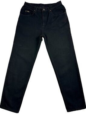 Lee Jeans Men's 33x32 Relaxed Fit Straight Leg Jeans Double Black 2055508